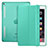 Coque Portefeuille Livre Cuir L06 pour Apple iPad Mini 4 Vert
