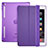 Coque Portefeuille Livre Cuir L06 pour Apple iPad Mini 4 Violet