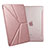 Coque Portefeuille Livre Cuir L08 pour Apple New iPad 9.7 (2018) Or Rose Petit
