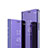Coque Portefeuille Livre Cuir Miroir Housse Etui Clapet L01 pour Huawei Honor X10 5G Violet