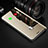 Coque Portefeuille Livre Cuir Miroir Housse Etui Clapet L01 pour Oppo Reno5 Pro 5G Or