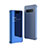Coque Portefeuille Livre Cuir Miroir Housse Etui Clapet L01 pour Samsung Galaxy S10 5G SM-G977B Bleu
