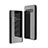 Coque Portefeuille Livre Cuir Miroir Housse Etui Clapet L01 pour Samsung Galaxy S10 5G SM-G977B Noir