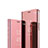 Coque Portefeuille Livre Cuir Miroir Housse Etui Clapet L02 pour LG V50 ThinQ 5G Or Rose