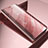 Coque Portefeuille Livre Cuir Miroir Housse Etui Clapet L04 pour Samsung Galaxy M52 5G Or Rose