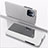 Coque Portefeuille Livre Cuir Miroir Housse Etui Clapet L04 pour Xiaomi Mi 11 Pro 5G Argent