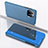 Coque Portefeuille Livre Cuir Miroir Housse Etui Clapet L04 pour Xiaomi Mi 11 Pro 5G Bleu
