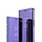 Coque Portefeuille Livre Cuir Miroir Housse Etui Clapet M01 pour OnePlus 7T Pro Violet
