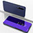 Coque Portefeuille Livre Cuir Miroir Housse Etui Clapet M01 pour Samsung Galaxy A90 5G Violet