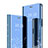 Coque Portefeuille Livre Cuir Miroir Housse Etui Clapet pour Huawei Honor 9 Lite Bleu