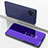 Coque Portefeuille Livre Cuir Miroir Housse Etui Clapet pour Samsung Galaxy Note 10 Lite Violet