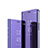 Coque Portefeuille Livre Cuir Miroir Housse Etui Clapet pour Sony Xperia XZ4 Violet