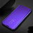 Coque Portefeuille Livre Cuir Miroir Housse Etui Clapet pour Xiaomi Redmi Note 8T Violet