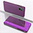 Coque Portefeuille Livre Cuir Miroir Housse Etui Clapet ZL1 pour Samsung Galaxy A51 5G Violet