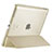 Coque Portefeuille Livre Cuir pour Apple iPad 4 Or Petit