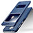 Coque Portefeuille Livre Cuir pour Huawei Honor 6C Bleu Petit