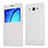 Coque Portefeuille Livre Cuir pour Samsung Galaxy On5 G550FY Blanc