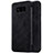 Coque Portefeuille Livre Cuir S01 pour Samsung Galaxy S8 Plus Noir
