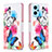 Coque Portefeuille Motif Fantaisie Livre Cuir Etui Clapet B01F pour Oppo K10 4G Colorful