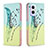Coque Portefeuille Motif Fantaisie Livre Cuir Etui Clapet B01F pour Oppo Reno8 Lite 5G Pastel Vert