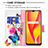 Coque Portefeuille Motif Fantaisie Livre Cuir Etui Clapet B01F pour Realme C25 Petit