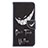 Coque Portefeuille Motif Fantaisie Livre Cuir Etui Clapet B01F pour Samsung Galaxy A70S Noir