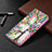 Coque Portefeuille Motif Fantaisie Livre Cuir Etui Clapet B01F pour Samsung Galaxy F12 Petit