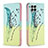 Coque Portefeuille Motif Fantaisie Livre Cuir Etui Clapet B01F pour Samsung Galaxy M33 5G Pastel Vert
