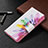 Coque Portefeuille Motif Fantaisie Livre Cuir Etui Clapet B01F pour Samsung Galaxy S21 FE 5G Colorful
