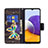 Coque Portefeuille Motif Fantaisie Livre Cuir Etui Clapet B03F pour Samsung Galaxy A22 5G Petit