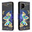 Coque Portefeuille Motif Fantaisie Livre Cuir Etui Clapet B03F pour Samsung Galaxy A42 5G Noir