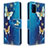 Coque Portefeuille Motif Fantaisie Livre Cuir Etui Clapet B03F pour Samsung Galaxy A71 4G A715 Bleu Ciel