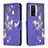 Coque Portefeuille Motif Fantaisie Livre Cuir Etui Clapet B03F pour Xiaomi Poco F5 Pro 5G Bleu Royal