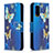 Coque Portefeuille Motif Fantaisie Livre Cuir Etui Clapet B03F pour Xiaomi Poco M3 Bleu Ciel