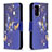 Coque Portefeuille Motif Fantaisie Livre Cuir Etui Clapet B03F pour Xiaomi Poco M3 Bleu Royal
