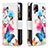 Coque Portefeuille Motif Fantaisie Livre Cuir Etui Clapet B04F pour Samsung Galaxy M12 Colorful