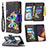 Coque Portefeuille Motif Fantaisie Livre Cuir Etui Clapet B04F pour Samsung Galaxy Note 20 Ultra 5G Petit