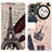 Coque Portefeuille Motif Fantaisie Livre Cuir Etui Clapet D02Y pour Nokia C32 Petit