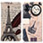 Coque Portefeuille Motif Fantaisie Livre Cuir Etui Clapet D02Y pour Nothing Phone 2 Gris Petit
