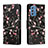Coque Portefeuille Motif Fantaisie Livre Cuir Etui Clapet H01X pour Samsung Galaxy M52 5G Noir Petit