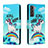 Coque Portefeuille Motif Fantaisie Livre Cuir Etui Clapet H01X pour Samsung Galaxy S22 Plus 5G Petit
