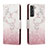 Coque Portefeuille Motif Fantaisie Livre Cuir Etui Clapet H01X pour Samsung Galaxy S22 Plus 5G Rose