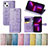 Coque Portefeuille Motif Fantaisie Livre Cuir Etui Clapet H11 pour Apple iPhone 14 Plus Petit