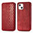 Coque Portefeuille Motif Fantaisie Livre Cuir Etui Clapet H15 pour Apple iPhone 15 Plus Rouge