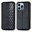 Coque Portefeuille Motif Fantaisie Livre Cuir Etui Clapet H15 pour Apple iPhone 15 Pro Noir
