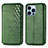 Coque Portefeuille Motif Fantaisie Livre Cuir Etui Clapet H15 pour Apple iPhone 15 Pro Vert