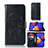 Coque Portefeuille Motif Fantaisie Livre Cuir Etui Clapet JX1 pour Samsung Galaxy M01 Core Noir