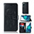 Coque Portefeuille Motif Fantaisie Livre Cuir Etui Clapet JX1 pour Samsung Galaxy S20 FE 5G Noir