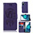 Coque Portefeuille Motif Fantaisie Livre Cuir Etui Clapet JX1 pour Samsung Galaxy S20 FE 5G Violet