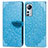 Coque Portefeuille Motif Fantaisie Livre Cuir Etui Clapet L02 pour Xiaomi Mi 12S Pro 5G Bleu Ciel
